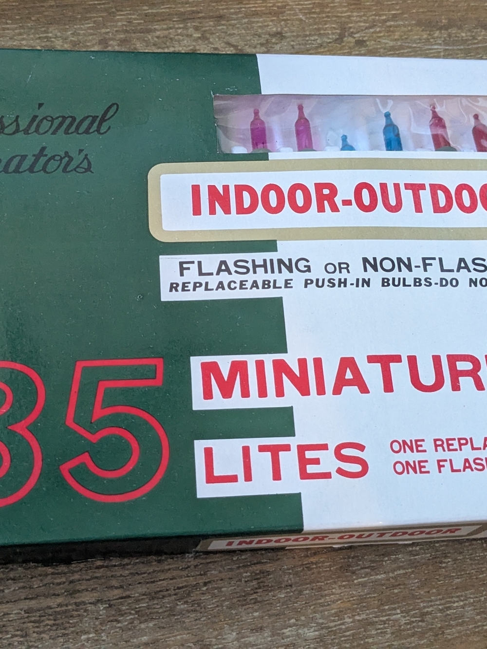 Vintage Kmart "Professional Decorators" 35 Miniature Lites 1970s to early 80s